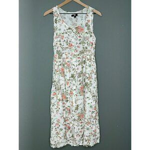 Frye Women's Large Floral Western Sleeveless Maxi Dress Pockets